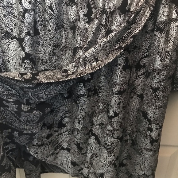 Michael Kors Paisly Dress with long sleeves, elastic waist & layered. New w/Tags - Picture 4 of 11